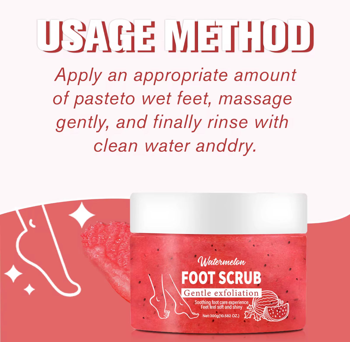 Fruitige Voeten Scrub 300g